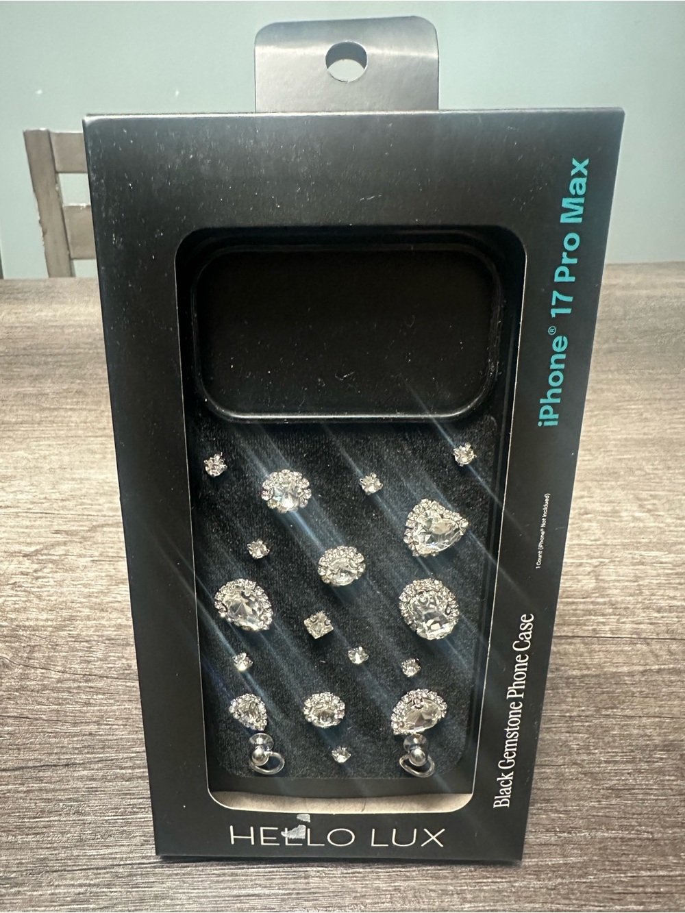 Herschel Supply Company Black Gemstone iPhone 17 Pro Max Case - Sparkle Accent